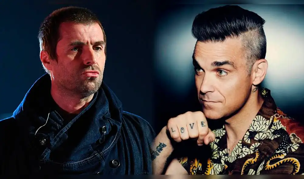 Robbie williams reta a Liam Gallagher a una pelea de box