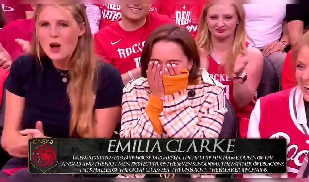NBA: Rockets se arrodillan ante Daenerys Targaryen en partido contra Warriors [VIDEO]
