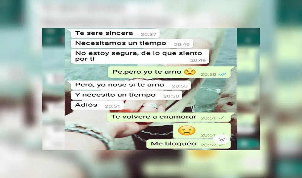 WhatsApp: Chica pone excusas para no ver a su novio y él descubre un triste secreto [FOTOS]