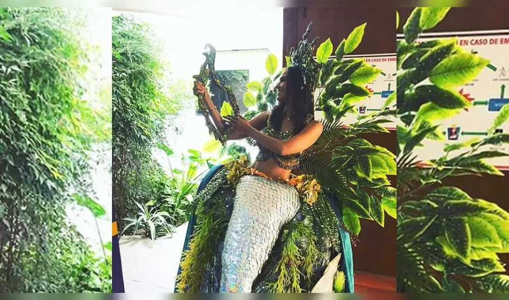 Miss Universo 2018: Romina Lozano se convirtió en 'sirena de río' en desfile de traje típico