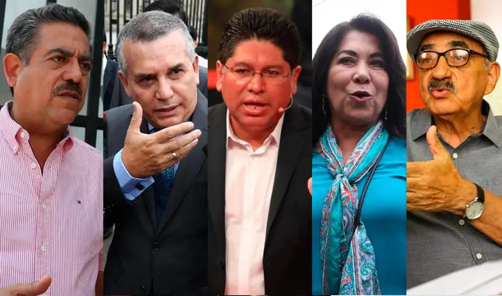 Manuel Merino, Daniel Urresti, Rennán Espinoza, Martha Chávez y Enrique Fern´ndez Chacón son algunos de los virtuales congresistas que se pornunciaron en Twitter sobre la medida anunciada por el ministro Carlos Morán. Composición: La República.