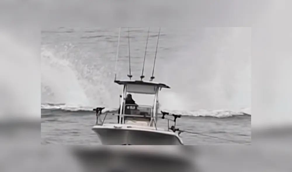 YouTube viral: Pescador queda en shock al ver que enorme criatura surge del océano 