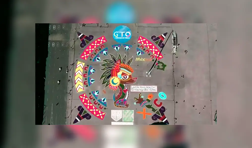 Ciudad de México: inauguran la alfombra monumental más grande del mundo [FOTOS]