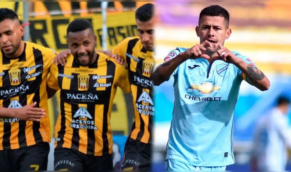 The Strongest y Bolívar protagonizarán una edición más del 'Clásico Paceño'. Foto: Twitter/@ClubStrongest/@Bolivar_Oficial