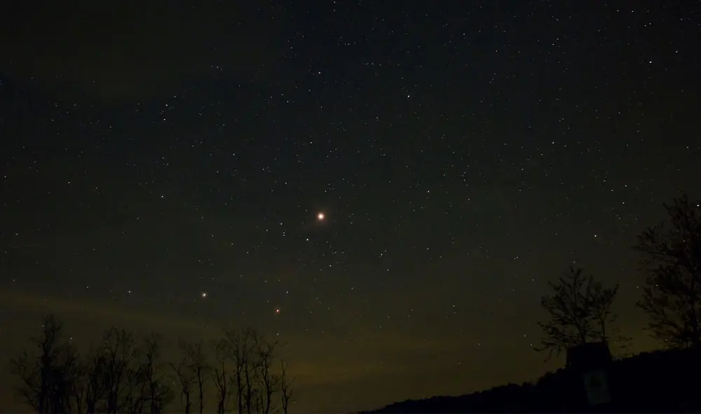 Marte visto en 2018, en el Parque Nacional Shenandoah. Foto: Greg Redfern.
