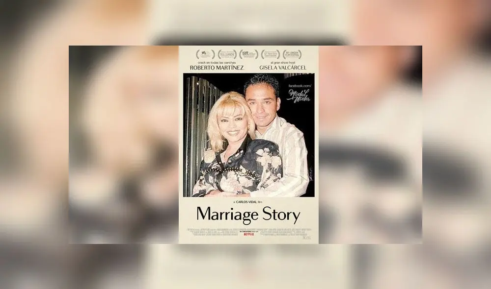 Gisela Valcárcel y Roberto Martínez en lugar de Scarlett Johansson y Adam Driver en 'Historia de un matrimonio'. Foto: Facebook. Gisela Valcárcel y Roberto Martínez en lugar de Scarlett Johansson y Adam Driver en 'Historia de un matrimonio'. Foto: Facebook.