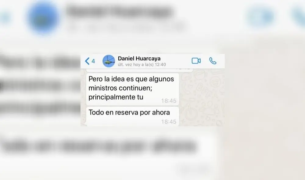 Mensaje de Daniel Huarcaya a ministro Incháustegui Mensaje de Daniel Huarcaya a ministro Incháustegui