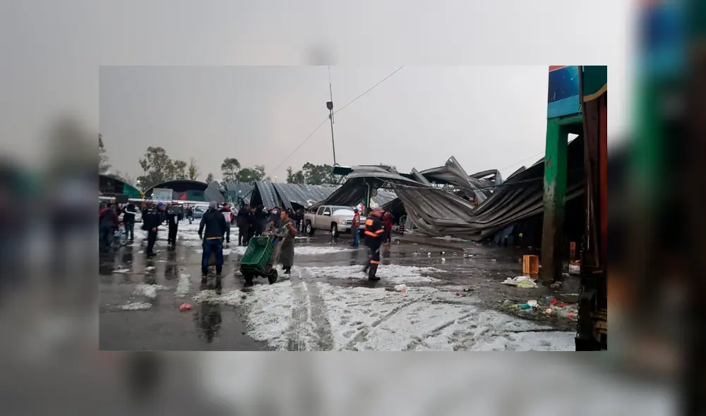 Techos de Central de Abastos en Iztapalapa