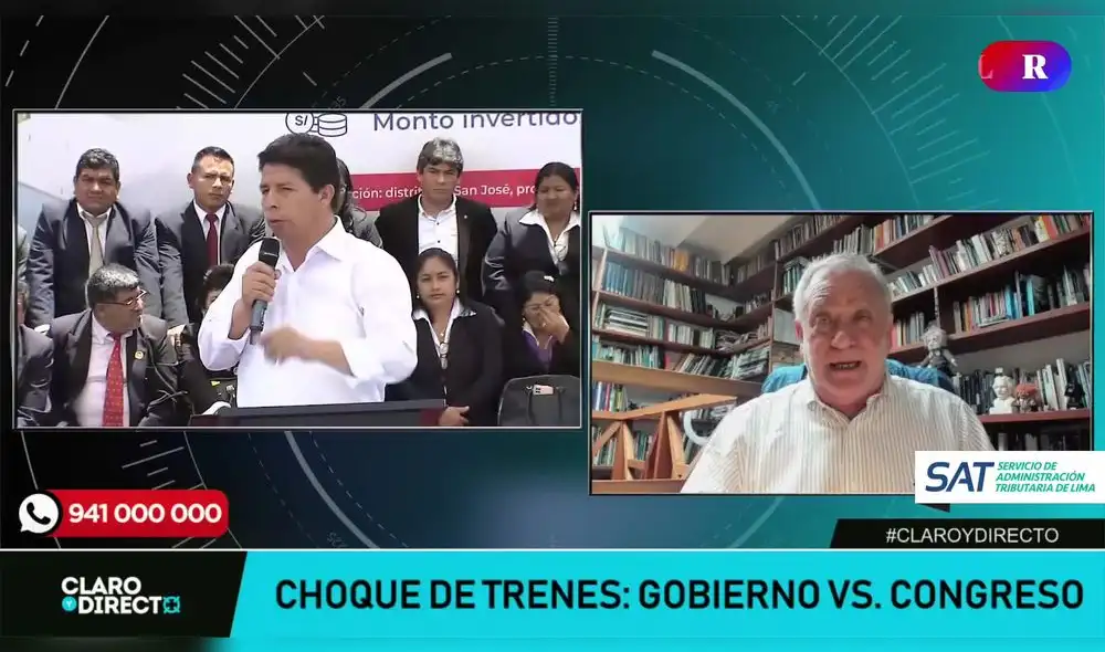 Augusto Álvarez Rodrich en Claro y Directo. Foto: LR+ Augusto Álvarez Rodrich en Claro y Directo. Foto: LR+