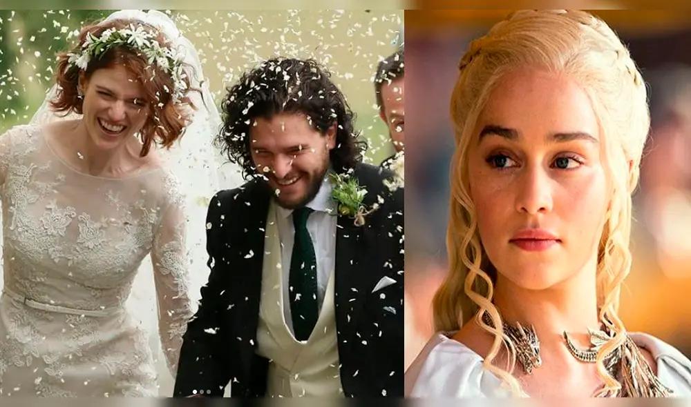 ¿Emilia Clarke asistió a la boda de Kit Harington y Rose Leslie? [VIDEO]