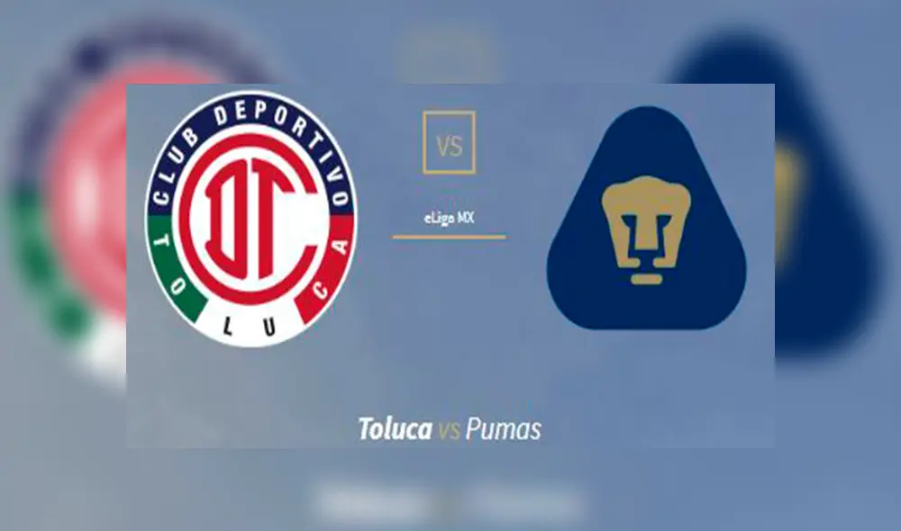 Toluca vs Pumas en vivo por la sexta fecha de la eLiga MX