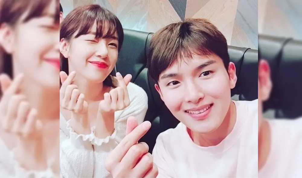 Desliza para ver más fotos de Ryeowook de SUPER JUNIOR y Ari de Tahiti. Foto: Instagram