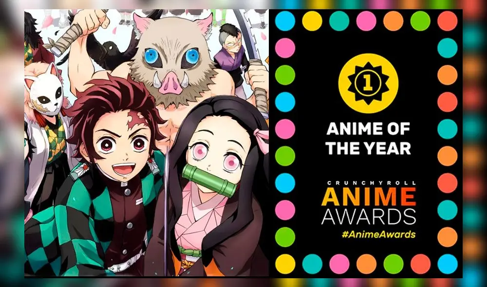 Kimetsu no Yaiba queda elegido como el anime del año. Créditos: Composición