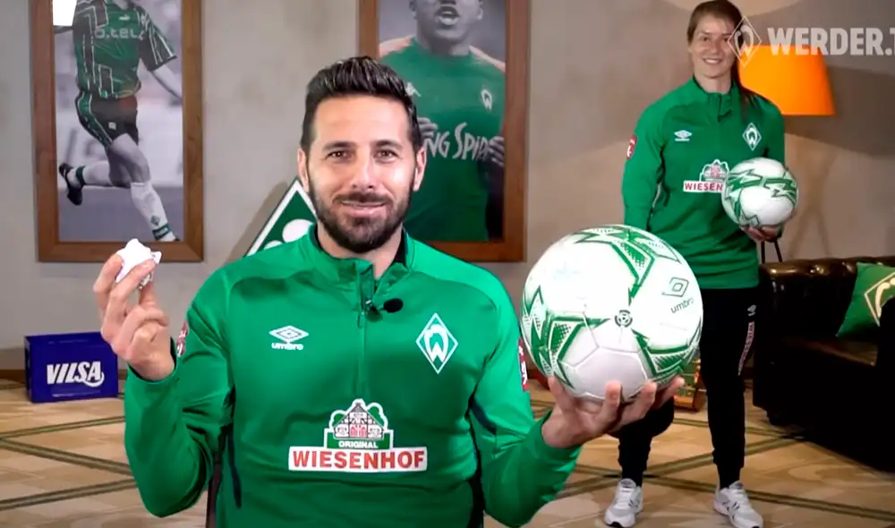 Claudio Pizarro volvió a entrenar con el Werder Bremen esta semana. Foto: Werder Bremen