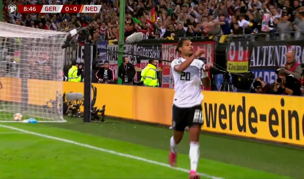 Serge Gnabry puso el 1-0 para Alemania sobre Holanda en partido correspondiente a las Eliminatorias rumbo a la Euro 2020 en el estadio ‘Volksparkstadion’ de Hamburgo. Serge Gnabry puso el 1-0 para Alemania sobre Holanda en partido correspondiente a las Eliminatorias rumbo a la Euro 2020 en el estadio ‘Volksparkstadion’ de Hamburgo.