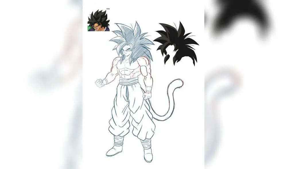 Dragon Ball Super: Muestran diseño de Goku SSJ4 para la nueva temporada