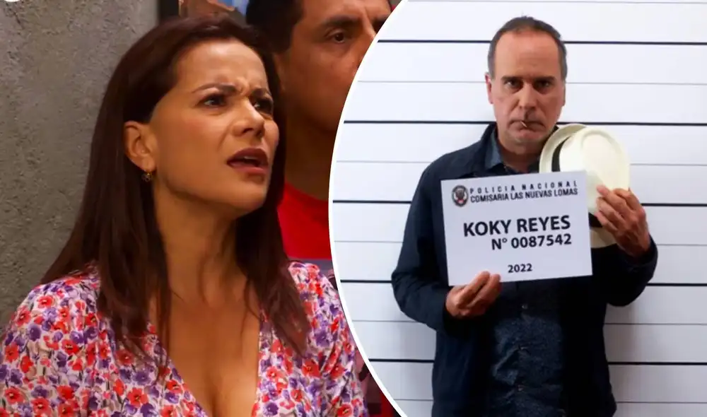 Koky fue arrestado y procesado en la comisaría luego de ser acusado de robo y compra de artefactos ilegales en "Al fondo hay sitio". Foto: composición/AméricaTV