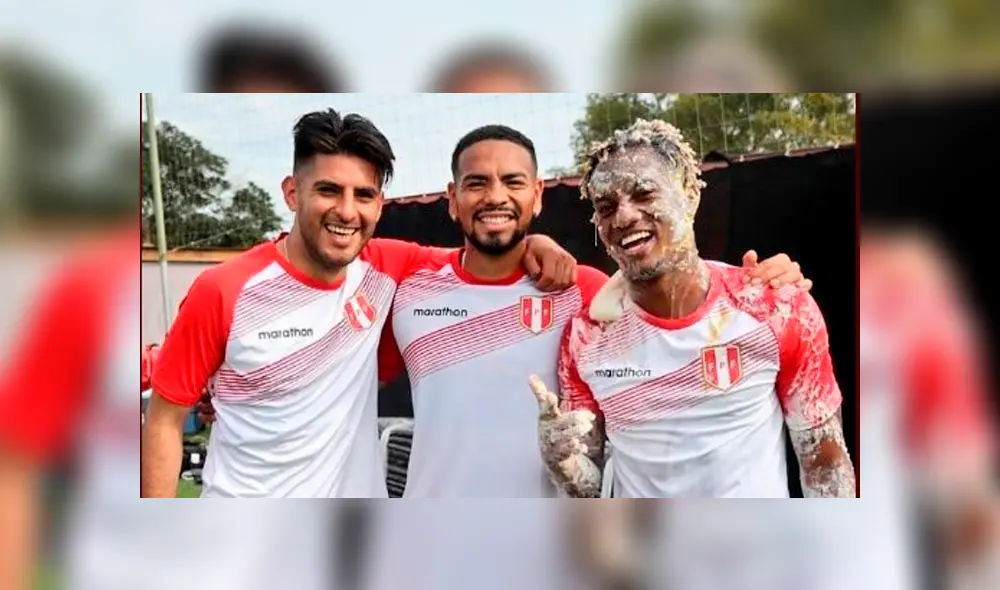 Selección peruana celebra cumpleaños de André Carrillo en Brasil [VIDEO]