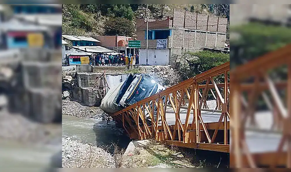 Irresponsable. Chofer de camión llevaba exceso de peso y puente cayó.
