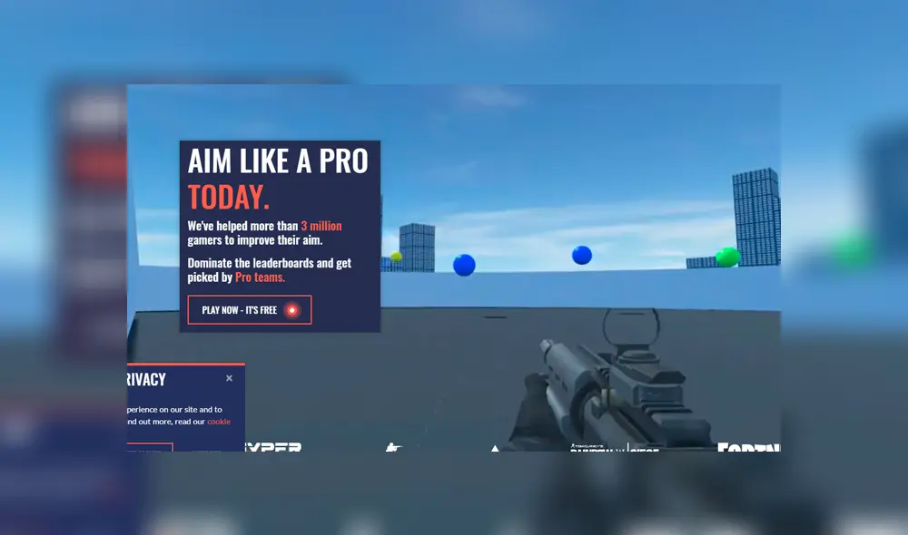 También en PC. Foto: 3D Aim Trainer