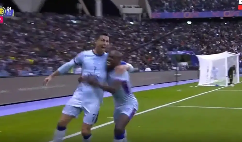 Cristiano Ronaldo se hizo presente en el marcador por segunda vez en el partido. Foto: captura/ESPN Cristiano Ronaldo se hizo presente en el marcador por segunda vez en el partido. Foto: captura/ESPN