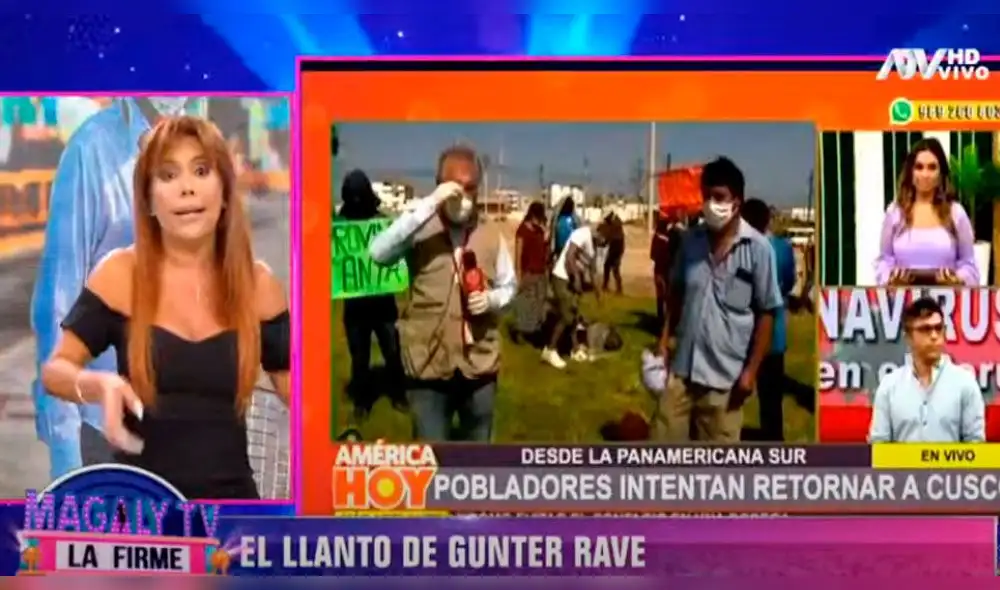 La figura de ATV, Magaly Medina, cuestionó a Ethel Pozo por preguntarle a Gunter Rave si teme exponerse al coronavirus.