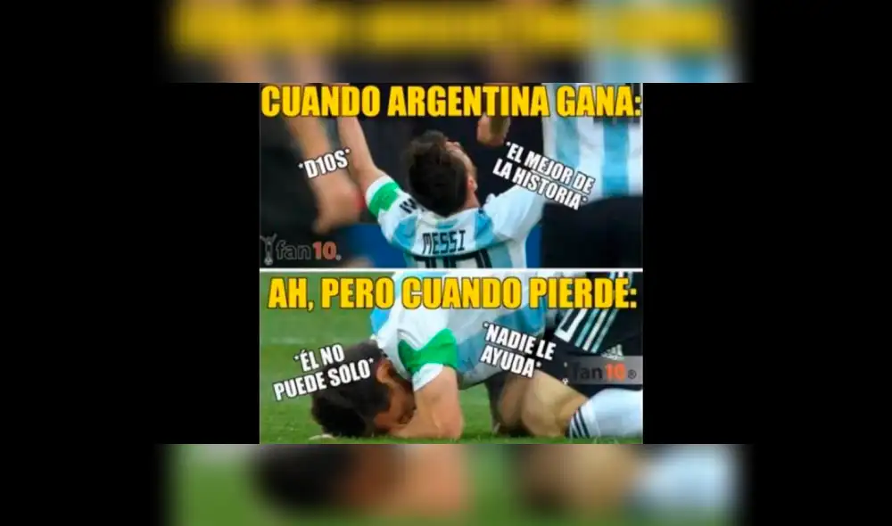 Los memes no perdonaron a ambas selecciones.