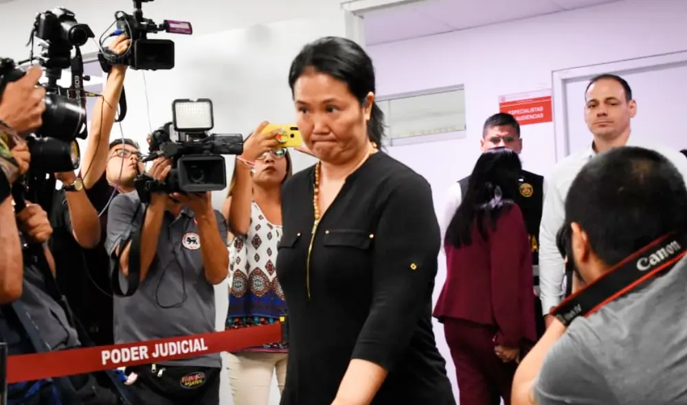 Keiko Fujimori afrontará 15 meses de prisión preventiva desde este martes 28 de enero. Foto: Poder Judicial.