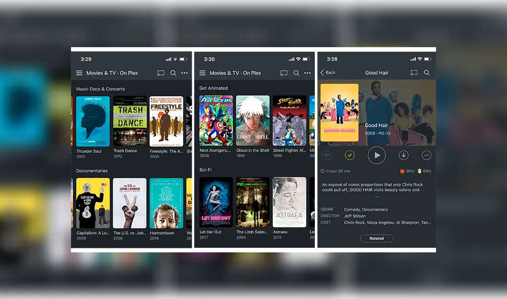 Plex, el nuevo servicio gratuito de transmisión de películas y TV.