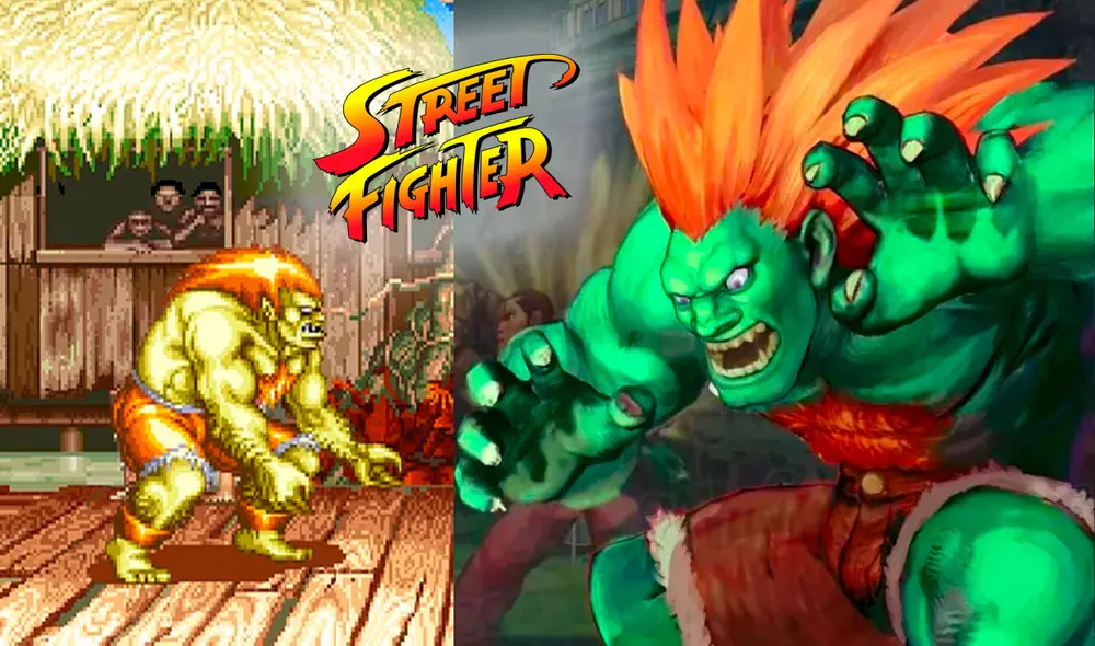 Blanka apareció por primera vez en Street Fighter II. Foto: composición LR Blanka apareció por primera vez en Street Fighter II. Foto: composición LR
