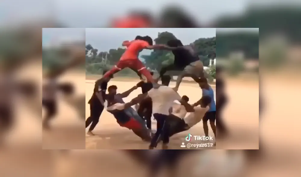 En Facebook, un grupo de chicos se animaron a realizar un peligroso truco y el resultado sorprendió.