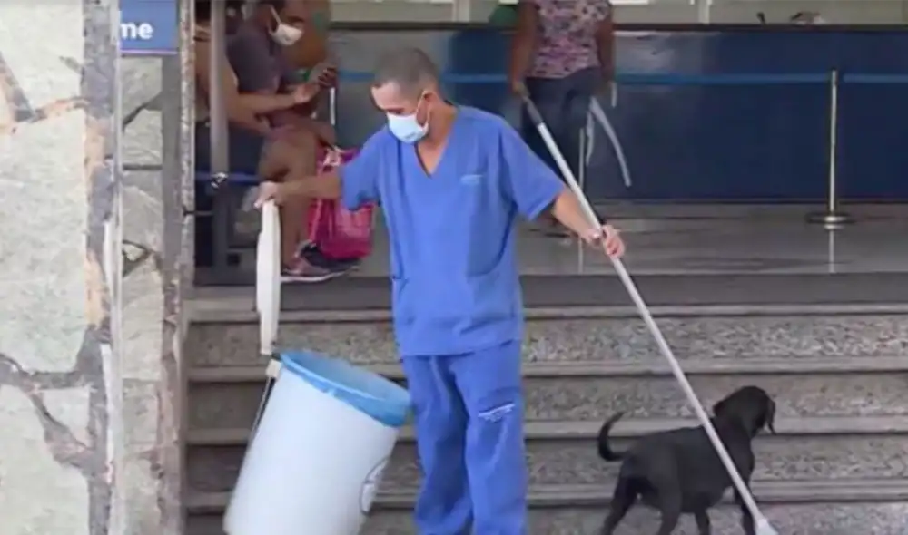 Desliza las imágenes para ver más sobre este perro que se ha robado el corazón de miles en las redes sociales por su lealtad. (Foto: captura / G1 Globo)