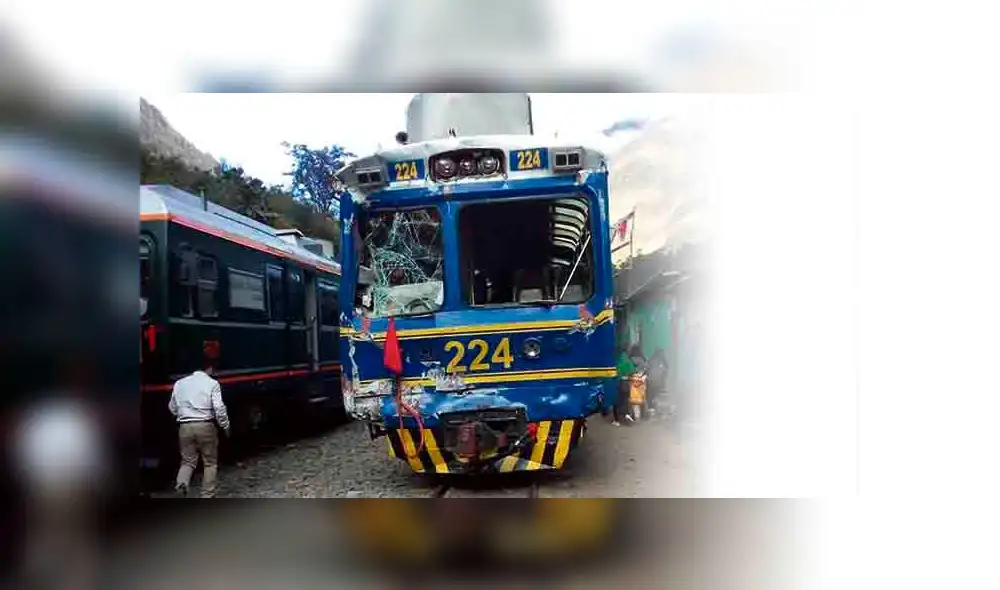 Detienen a maquinistas de trenes que chocaron en Cusco 