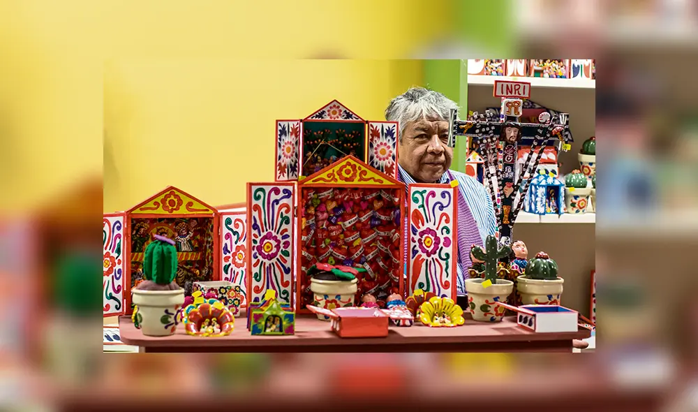 Tradición. Alfredo mantiene vivo el arte del retablo. Tradición. Alfredo mantiene vivo el arte del retablo.