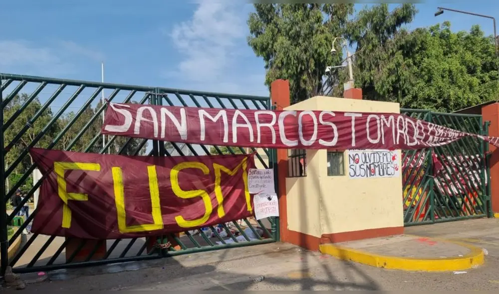 San Marcos acoge a manifestantes de la región Sur. Foto: Deysi Portuguez / URPI-LR
