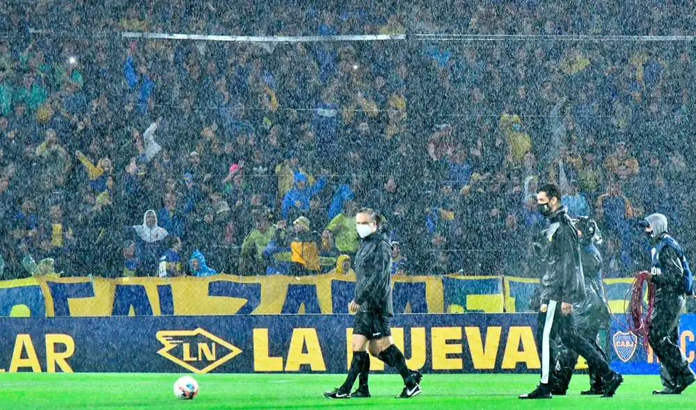 El partido Boca Juniors vs. Newell’s Old Boys se suspendió por condiciones climáticas. Foto: Fotobaires El partido Boca Juniors vs. Newell’s Old Boys se suspendió por condiciones climáticas. Foto: Fotobaires