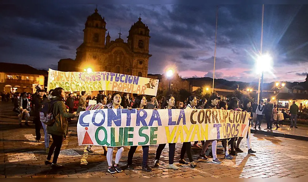 Protestas en Cusco y Puno contra la corrupción política [VIDEO]