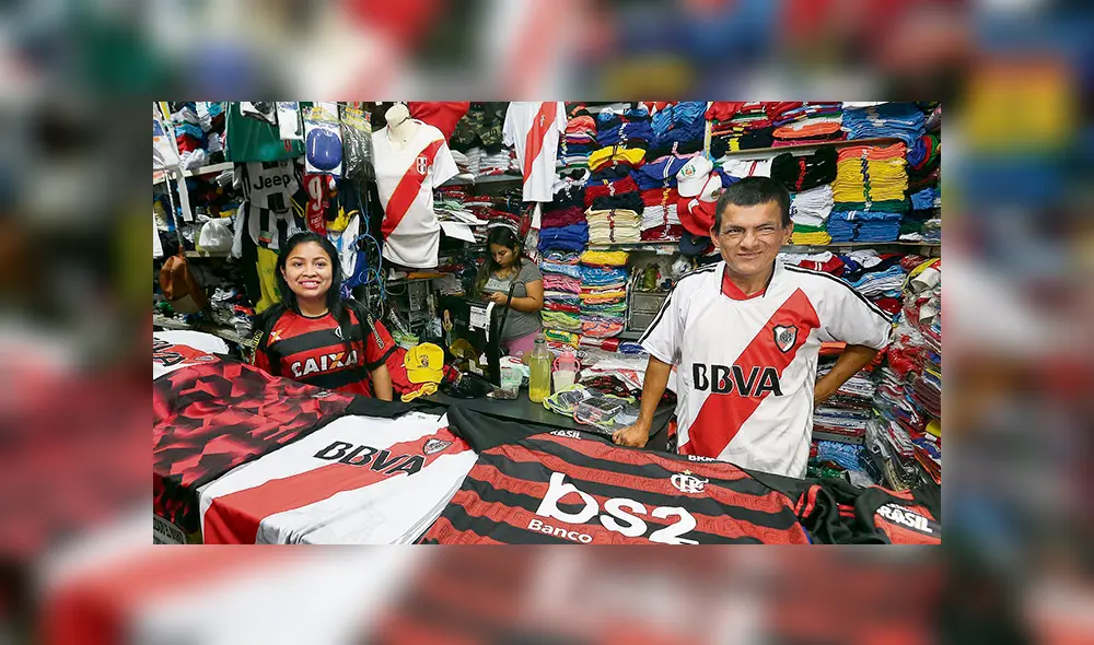 Oportunidad. Comerciantes de Gamarra se adecuaron rápidamente para la final de hoy. Oportunidad. Comerciantes de Gamarra se adecuaron rápidamente para la final de hoy.