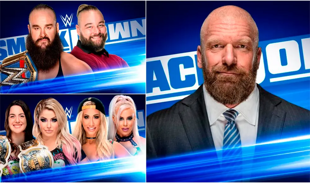 Sigue aquí EN VIVO ONLINE SmackDown Live con la presencia de Triple H por sus 25 años en la compañía. | Foto: WWE