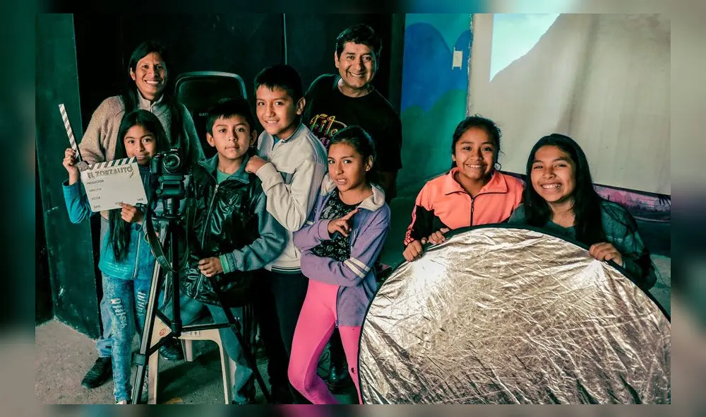 Equipo de producción de 'El Zorzalito'. Créditos: Edgar Flores Mego