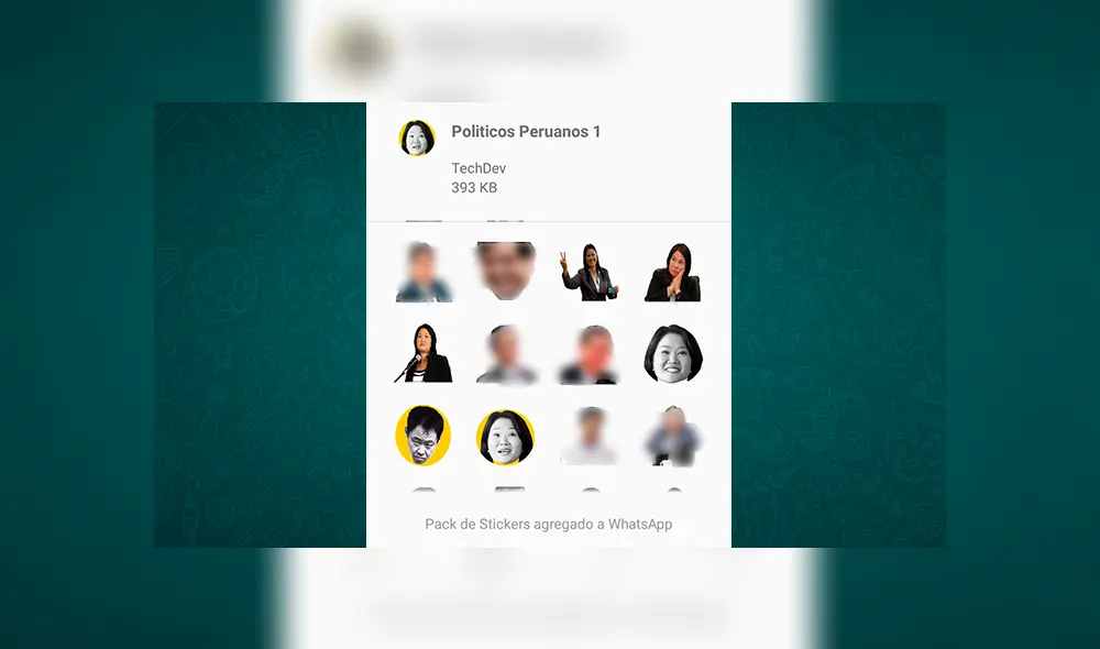 Whatsapp Trucos: aprende cómo conseguir los stickers de Keiko Fujimori para usar en conversaciones [FOTOS]