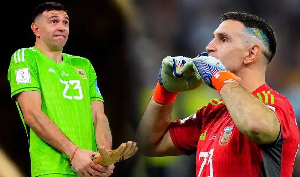 Emiliano 'Dibu' Martínez fue titular en los 7 partidos de Argentina en el Mundial Qatar 2022. Foto: composición GLR/EFE/AP Emiliano 'Dibu' Martínez fue titular en los 7 partidos de Argentina en el Mundial Qatar 2022. Foto: composición GLR/EFE/AP