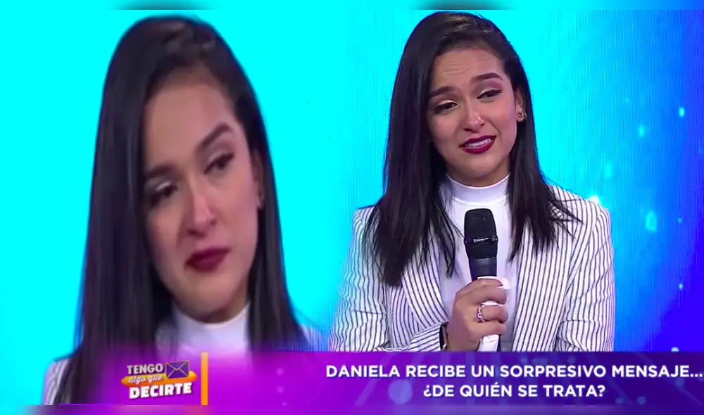 Daniela Darcourt llora en vivo al recordar su niñez y carencias económicas en Tengo algo que decirte