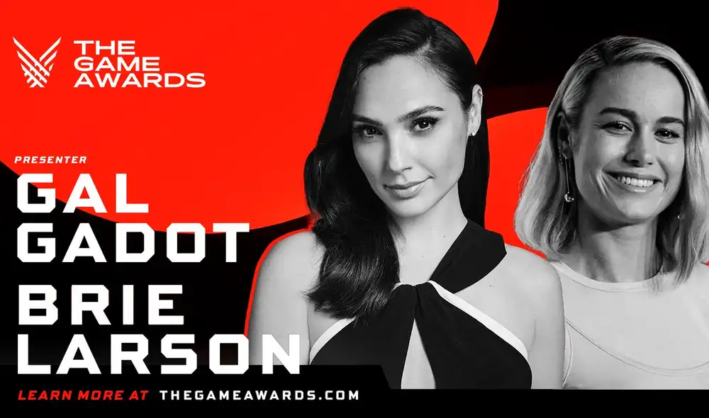 Más de una estrella de Hollywood estará presente en la gala de The Game Awards 2020. Gal Gadot y Brie Larson se unirán a Tom Holland para entregar premios. Foto: The Game Awards, composición