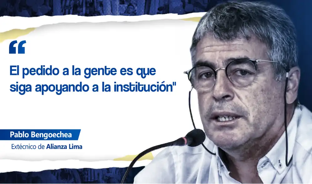 Pablo Bengoechea dirigió el domingo su último partido al mando de Alianza Lima. Foto: Composición