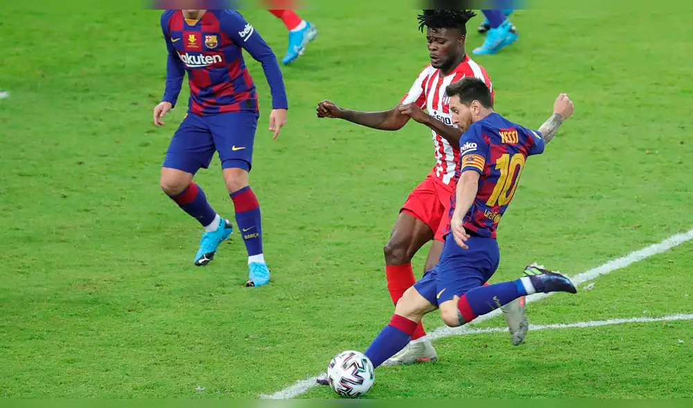 Messi y Joao Félix tuvieron un fuerte cruce en la semifinal de la Supercopa de España.