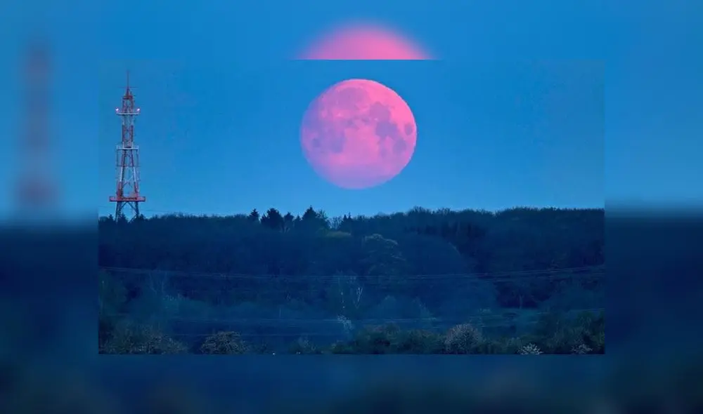 La superluna rosa será la más grande brillante del año. Foto: AP. La superluna rosa será la más grande brillante del año. Foto: AP.