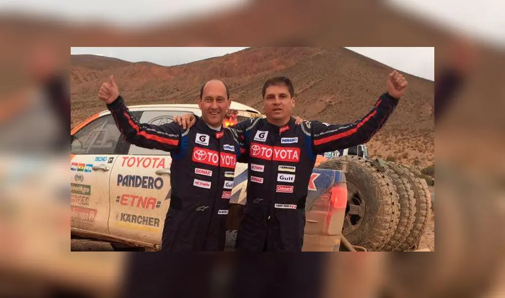 La dupla chileno-peruana Juan Carlos Vallejo y Leonardo Baronio participarán en la categoría coches del Dakar 2020. Foto: Facebook