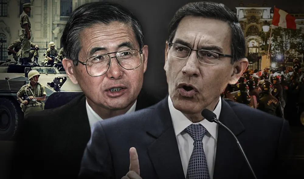La diferencia abismal entre la dictadura de Alberto Fujimori y la disolución del Congreso ordenada por Martín Vizcarra. Composición: Fabrizio Oviedo/La República. La diferencia abismal entre la dictadura de Alberto Fujimori y la disolución del Congreso ordenada por Martín Vizcarra. Composición: Fabrizio Oviedo/La República.