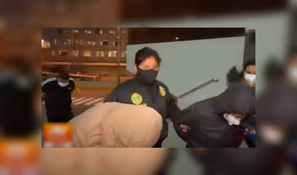 Delincuentes fueron puestos a disposición del Ministerio Público. Foto: Captura/ATV.